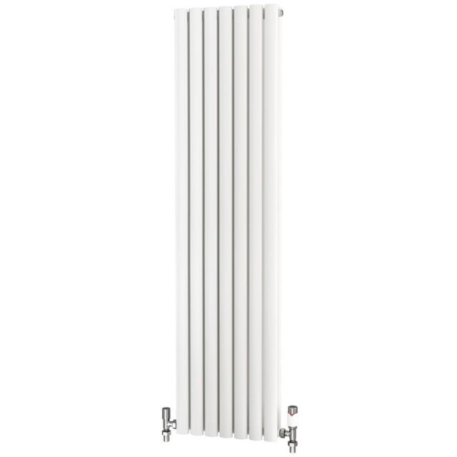 Alt Tag Template: Buy Traderad Elliptical Tube Steel White Vertical Designer Radiator 1600mm x 412mm Double Panel - Central Heating by TradeRad for only £188.57 in Autumn Sale, Radiators, TradeRad, Designer Radiators, TradeRad Radiators, Vertical Designer Radiators, Traderad Elliptical Tube Designer Radiators, White Vertical Designer Radiators at Main Website Store, Main Website. Shop Now