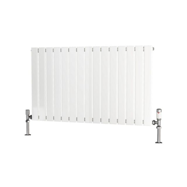 Alt Tag Template: Buy Traderad Flat Tube Steel White Horizontal Designer Radiator 600mm H x 1050mm W Single Panel - Electric Only - Standard by TradeRad for only £287.32 in Shop By Brand, Radiators, TradeRad, Electric Radiators, Electric Standard Radiators, TradeRad Radiators, Traderad Flat Tube Radiators, Electric Standard Radiators Horizontal at Main Website Store, Main Website. Shop Now