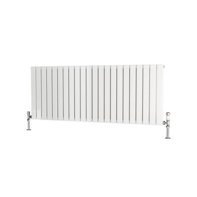 Alt Tag Template: Buy Traderad Flat Tube Steel White Horizontal Designer Radiator 600mm H x 1500mm W Double Panel - Electric Only - Thermostatic by TradeRad for only £515.83 in Shop By Brand, Radiators, TradeRad, Electric Radiators, Electric Thermostatic Radiators, TradeRad Radiators, Traderad Flat Tube Radiators, Electric Thermostatic Horizontal Radiators at Main Website Store, Main Website. Shop Now