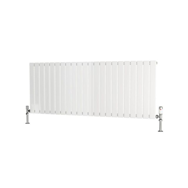 Alt Tag Template: Buy Traderad Flat Tube Steel White Horizontal Designer Radiator 600mm H x 1500mm W Single Panel - Central Heating by TradeRad for only £217.64 in Autumn Sale, Radiators, Designer Radiators, Horizontal Designer Radiators, Traderad Flat Tube Radiators, White Horizontal Designer Radiators at Main Website Store, Main Website. Shop Now
