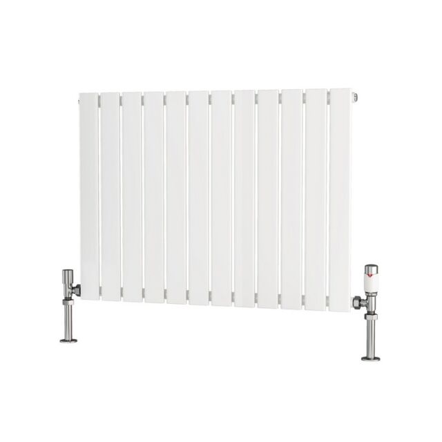 Alt Tag Template: Buy Traderad Flat Tube Steel White Horizontal Designer Radiator 600mm H x 820mm W Single Panel - Dual Fuel - Standard by TradeRad for only £256.62 in Shop By Brand, Radiators, Dual Fuel Radiators, TradeRad, Dual Fuel Standard Radiators, TradeRad Radiators, Traderad Flat Tube Radiators, Dual Fuel Standard Horizontal Radiators at Main Website Store, Main Website. Shop Now
