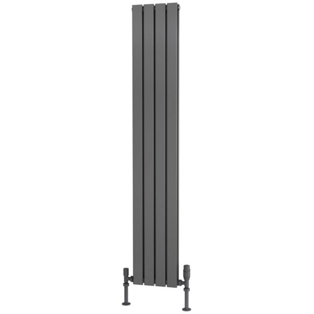 Alt Tag Template: Buy Traderad Flat Tube Steel Anthracite Vertical Designer Radiator 1600mm H x 280mm W Double Panel - Central Heating by TradeRad for only £158.10 in Autumn Sale, Radiators, Designer Radiators, Vertical Designer Radiators, Traderad Flat Tube Radiators, Anthracite Vertical Designer Radiators at Main Website Store, Main Website. Shop Now