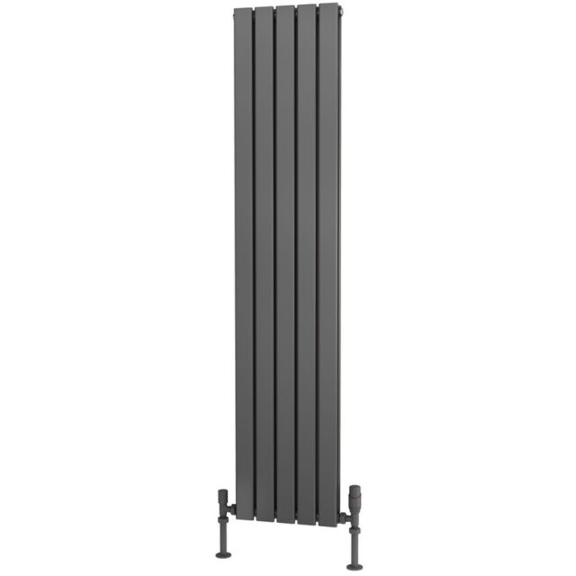 Alt Tag Template: Buy Traderad Flat Tube Steel Anthracite Vertical Designer Radiator 1600mm H x 354mm W Double Panel - Central Heating by TradeRad for only £181.62 in Autumn Sale, Radiators, Designer Radiators, Vertical Designer Radiators, Traderad Flat Tube Radiators, Anthracite Vertical Designer Radiators at Main Website Store, Main Website. Shop Now