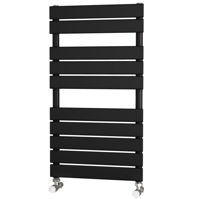 Alt Tag Template: Buy Traderad Flat Tube Black Designer Towel Rail 900mm H x 500mm W - Central Heating by TradeRad for only £94.48 in Autumn Sale, Towel Rails, TradeRad, Designer Heated Towel Rails, TradeRad Towel Rails, Black Designer Heated Towel Rails, TradeRad Flat Tube Towel Rails at Main Website Store, Main Website. Shop Now