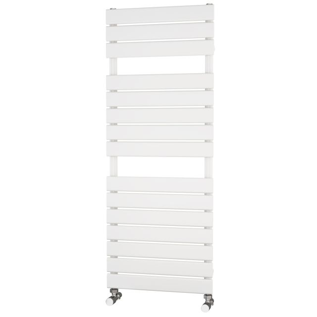 Alt Tag Template: Buy Traderad Flat Tube White Designer Towel Rail 1300mm H x 500mm W - Dual Fuel - Thermostatic by TradeRad for only £323.73 in Towel Rails, Dual Fuel Towel Rails, TradeRad, Designer Heated Towel Rails, Dual Fuel Thermostatic Towel Rails, TradeRad Towel Rails, White Designer Heated Towel Rails, TradeRad Flat Tube Towel Rails at Main Website Store, Main Website. Shop Now