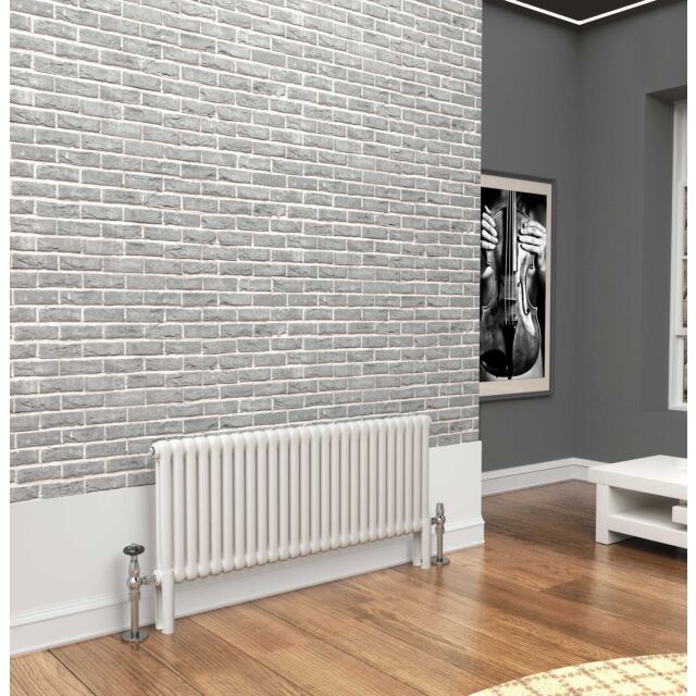 Alt Tag Template: Buy TradeRad Premium White 2 Column Horizontal Radiator 500mm H x 1014mm W by TradeRad for only £324.14 in Autumn Sale, January Sale, Radiators, Column Radiators, Horizontal Column Radiators, White Horizontal Column Radiators at Main Website Store, Main Website. Shop Now