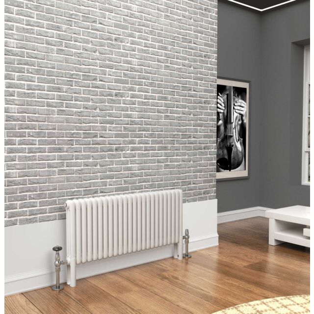 Alt Tag Template: Buy TradeRad Premium White 3 Column Horizontal Radiator 500mm H x 1014mm W by TradeRad for only £363.69 in Autumn Sale, January Sale, Radiators, Column Radiators, Horizontal Column Radiators, White Horizontal Column Radiators at Main Website Store, Main Website. Shop Now