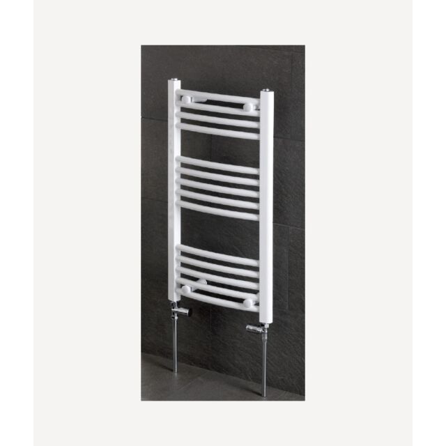 Alt Tag Template: Buy Eastbrook Wendover Curved Steel White Heated Towel Rail 800mm H x 400mm W Dual Fuel - Standard by Eastbrook for only £205.82 in Eastbrook Co., Dual Fuel Standard Towel Rails at Main Website Store, Main Website. Shop Now
