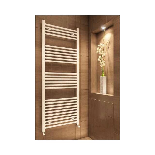 Alt Tag Template: Buy Eastbrook Wingrave Steel Matt White Straight Heated Towel Rail 800mm H x 400mm W Electric Only - Thermostatic by Eastbrook for only £186.72 in Eastbrook Co., Electric Thermostatic Towel Rails Vertical at Main Website Store, Main Website. Shop Now