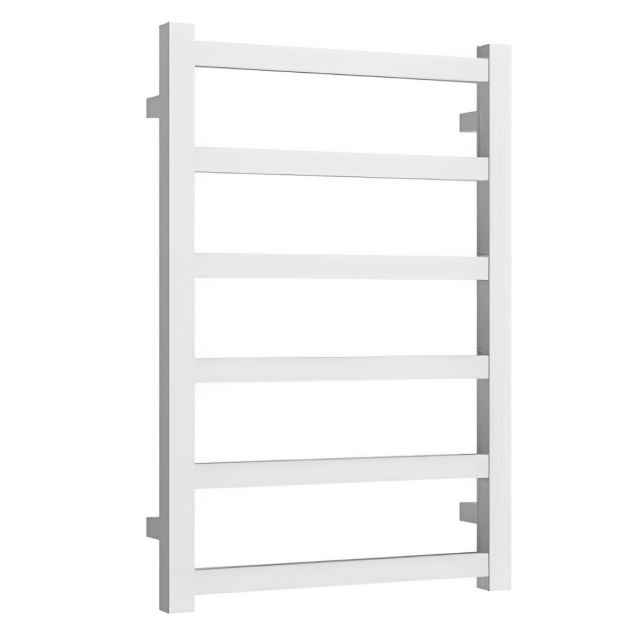 Alt Tag Template: Buy Reina Fano Aluminium Designer Heated Towel Rail 720mm H x 485mm W White Dual Fuel - Thermostatic by Reina for only £306.00 in Reina, Dual Fuel Thermostatic Towel Rails at Main Website Store, Main Website. Shop Now