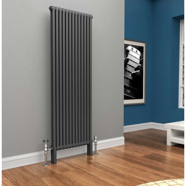Alt Tag Template: Buy TradeRad Premium Anthracite Vertical 2 Column Radiator 1800mm H x 609mm W by TradeRad for only £458.85 in Radiators, Column Radiators, Vertical Column Radiators, Anthracite Column Radiators Vertical at Main Website Store, Main Website. Shop Now