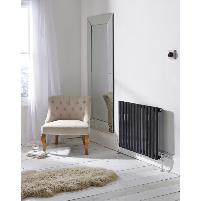 Alt Tag Template: Buy Kartell Aspen Steel Anthracite Horizontal Designer Radiator 600mm H x 360mm W Double Panel by Kartell for only £216.52 in Shop By Brand, Radiators, View All Radiators, Kartell UK, Designer Radiators, Kartell UK Radiators, Horizontal Designer Radiators, Anthracite Horizontal Designer Radiators at Main Website Store, Main Website. Shop Now