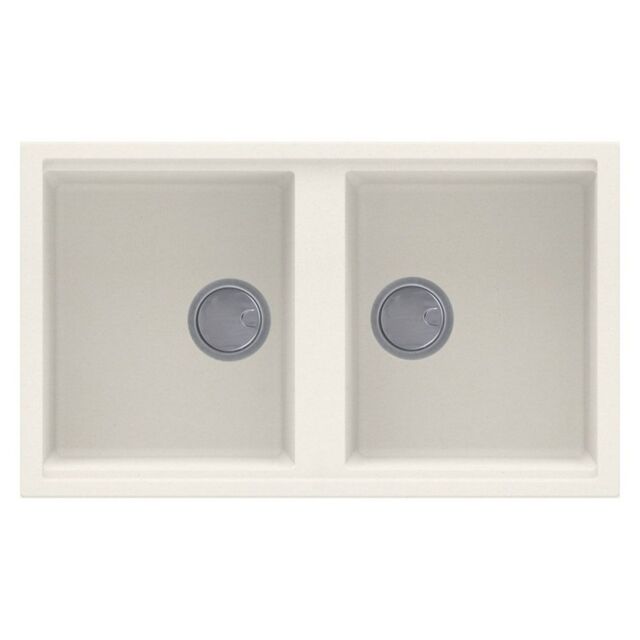 Alt Tag Template: Buy Reginox BEST 450 C Double Bowl Granite Kitchen Sink Without Drainer, Cream by Reginox for only £302.40 in Granite Kitchen Sinks at Main Website Store, Main Website. Shop Now