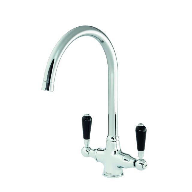 Alt Tag Template: Buy Reginox Brooklyn CH Dual Lever Monobloc Sink Tap with Warm and Hot Water Control - Chrome by Reginox for only £77.43 in Kitchen Taps, Reginox, Reginox Kitchen Taps at Main Website Store, Main Website. Shop Now