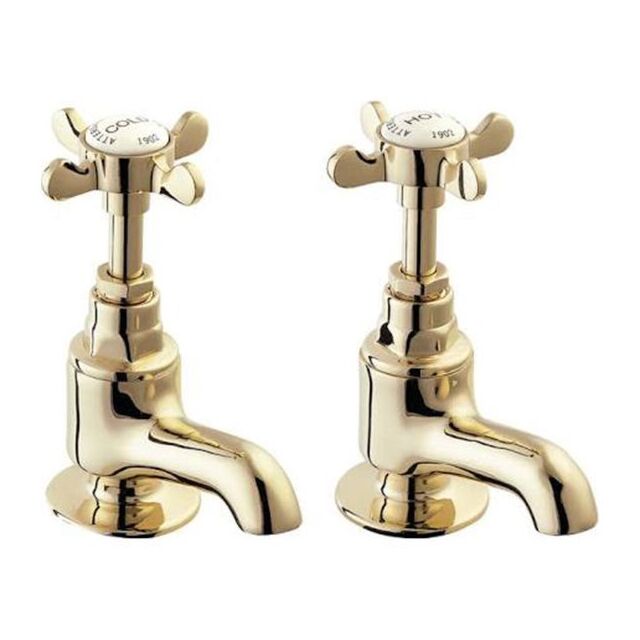 Alt Tag Template: Buy Methven Deva Coronation Brass Bath Tap Pair Gold by Methven Deva for only £161.74 in Taps & Wastes, Bath Taps at Main Website Store, Main Website. Shop Now