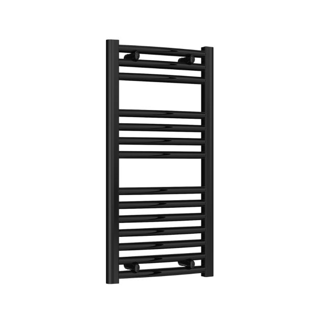 Alt Tag Template: Buy Reina Diva Steel Curved Black Heated Towel Rail 800mm H x 400mm W Central Heating by Reina for only £72.94 in Towel Rails, Reina, Heated Towel Rails Ladder Style, Black Ladder Heated Towel Rails, Black Curved Heated Towel Rails at Main Website Store, Main Website. Shop Now