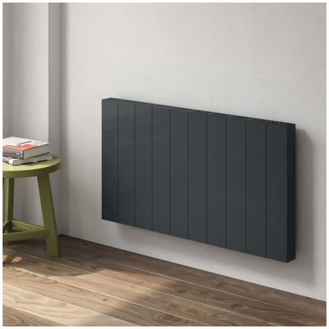 Alt Tag Template: Buy Reina Nika Anthracite Horizontal Electric Designer Radiator by Reina for only £285.76 in Shop By Brand, Radiators, View All Radiators, Electric Radiators, Reina, Electric Heater, Reina Designer Radiators at Main Website Store, Main Website. Shop Now