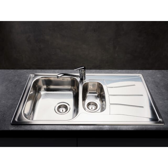 Alt Tag Template: Buy Reginox DIPLOMAT 1.5 ECO Bowl Stainless Steel Kitchen Sink, 0.6 Gauge Polished Sinks by Reginox for only £185.89 in Kitchen Sinks, Stainless Steel Kitchen Sinks, Reginox Stainless Steel Kitchen Sinks at Main Website Store, Main Website. Shop Now