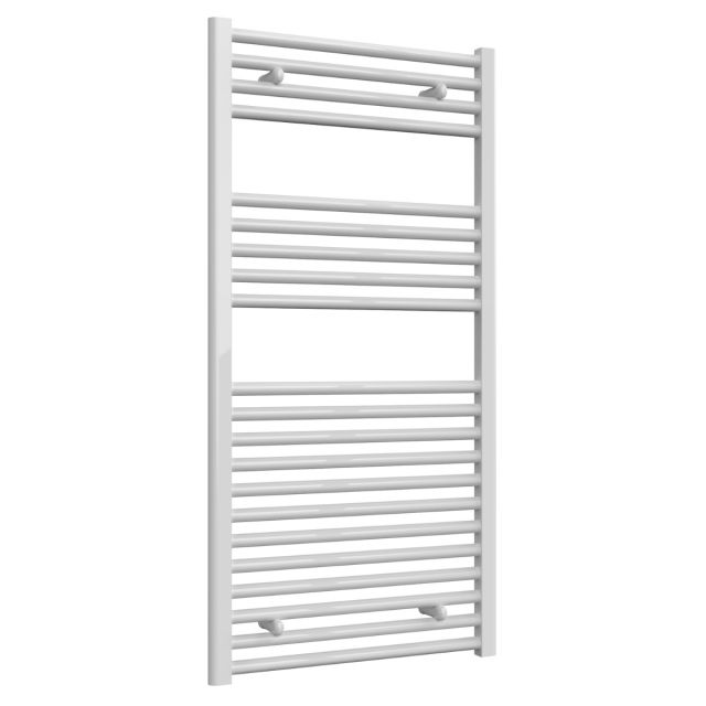 Alt Tag Template: Buy Reina Diva Vertical Steel Straight White Heated Towel Rail 1200mm H x 600mm W, Electric Only - Standard by Reina for only £177.43 in Heated Towel Rails Ladder Style, White Ladder Heated Towel Rails, Straight White Heated Towel Rails at Main Website Store, Main Website. Shop Now