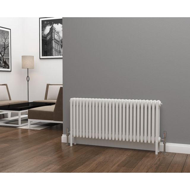 Alt Tag Template: Buy Eastgate Lazarus Steel White Horizontal 4 Column Radiator 500mm H x 1164mm W - Electric Only - Standard by Eastagte for only £959.99 in Radiators, Mild Steel Radiators, Electric Standard Radiators Horizontal, Eastgate Lazarus Designer Column Radiator at Main Website Store, Main Website. Shop Now