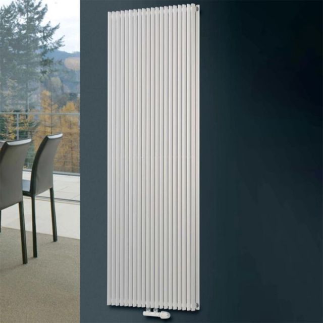 Alt Tag Template: Buy Eucotherm Corus Tube Duo Double Panel Vertical Designer Radiator White 1800mm H x 600mm W by Eucotherm for only £887.14 in Radiators, Designer Radiators, Over 9000 to 10000 BTUs Radiators, Vertical Designer Radiators, White Vertical Designer Radiators at Main Website Store, Main Website. Shop Now