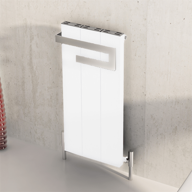 Alt Tag Template: Buy Carisa ELVINO BATH Textured White Aluminium Vertical Designer Radiator 800mm H x 370mm W, Central Heating by Carisa for only £345.36 in SALE, Carisa Designer Radiators, Carisa Radiators, White Vertical Designer Radiators at Main Website Store, Main Website. Shop Now
