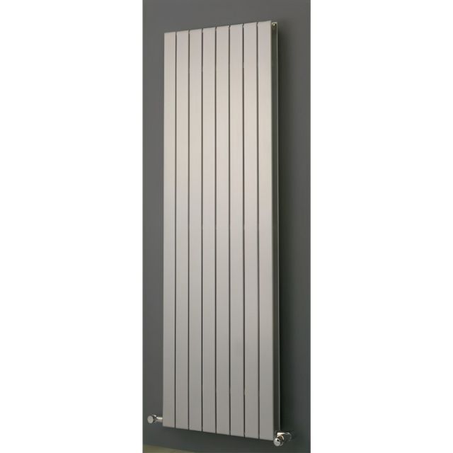 Alt Tag Template: Buy Eucotherm Mars DUO Double Flat Panel Vertical Designer Radiator Silver 600mm H x 445mm W by Eucotherm for only £356.40 in 0 to 1500 BTUs Radiators, Silver Vertical Designer Radiators at Main Website Store, Main Website. Shop Now