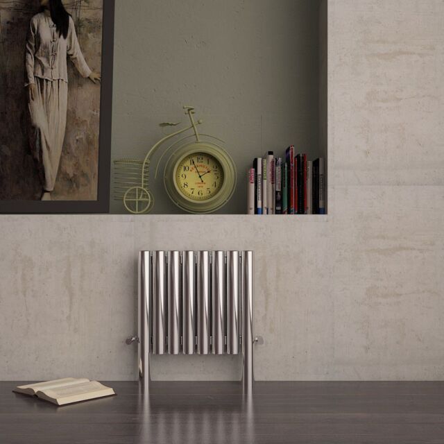 Alt Tag Template: Buy Carisa Fortuna Brushed Stainless Steel Horizontal Designer Radiator 600mm H x 515mm W Electric Only - Thermostatic by Carisa for only £1,677.47 in Radiators, Carisa Designer Radiators, Electric Thermostatic Radiators, Carisa Radiators, Electric Thermostatic Horizontal Radiators at Main Website Store, Main Website. Shop Now