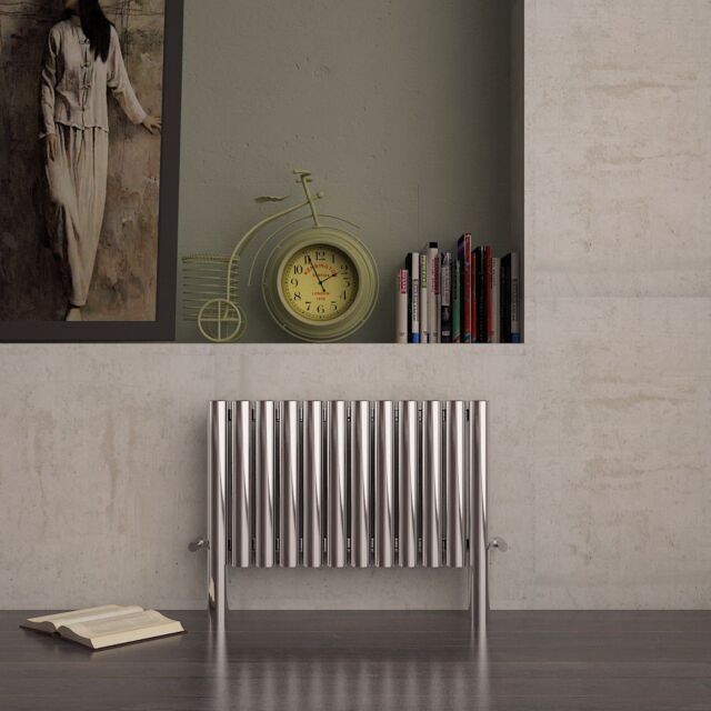 Alt Tag Template: Buy Carisa Fortuna Brushed Stainless Steel Horizontal Designer Radiator 600mm H x 775mm W Electric Only - Thermostatic by Carisa for only £2,371.00 in Radiators, Carisa Designer Radiators, Electric Thermostatic Radiators, Carisa Radiators, Electric Thermostatic Horizontal Radiators at Main Website Store, Main Website. Shop Now