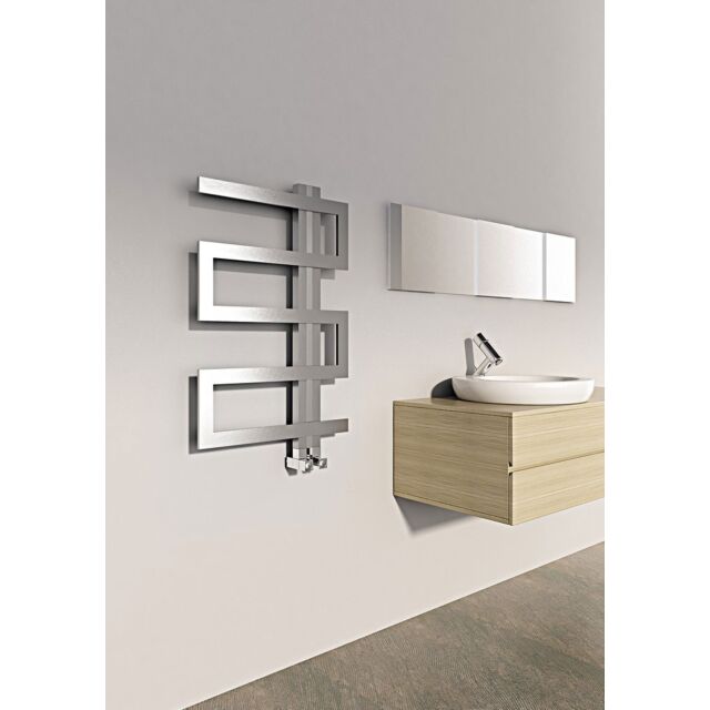 Alt Tag Template: Buy Carisa Ibiza Brushed Stainless Steel Designer Heated Towel Rail 1130mm x 500mm Electric Only - Thermostatic by Carisa for only £775.40 in Carisa Designer Radiators, Electric Thermostatic Towel Rails Vertical at Main Website Store, Main Website. Shop Now