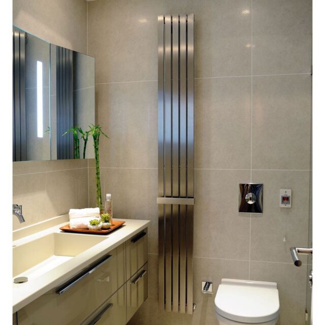 Alt Tag Template: Buy Kartell Idaho Stainless Steel Vertical Designer Radiator 1500mm H x 240mm W by Kartell for only £426.60 in 2000 to 2500 BTUs Radiators at Main Website Store, Main Website. Shop Now