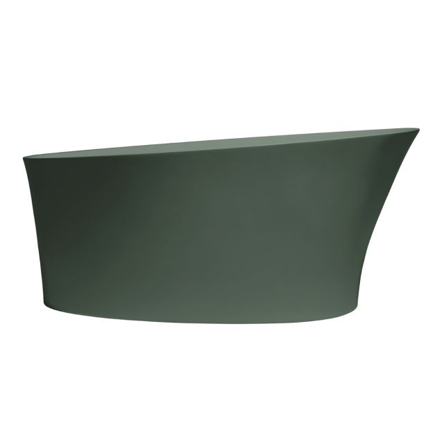Alt Tag Template: Buy BC Designs Delicata Cian Solid Surface Freestanding Bath 1520mm X 715mm, Khaki Green by BC Designs for only £2,419.41 in Shop By Brand, Baths, BC Designs, Free Standing Baths, BC Designs Baths, Modern Freestanding Baths, Bc Designs Freestanding Baths at Main Website Store, Main Website. Shop Now