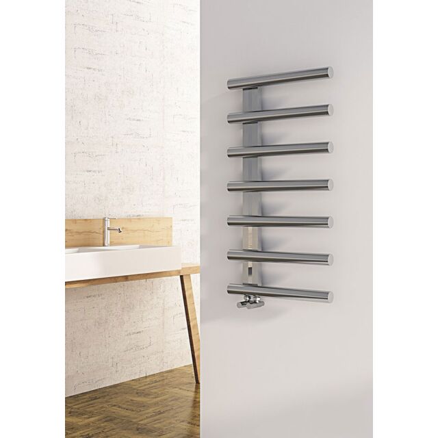 Alt Tag Template: Buy Carisa Ivor Brushed Stainless Steel Designer Heated Towel Rail 1000mm x 500mm Electric Only - Thermostatic by Carisa for only £820.51 in Carisa Designer Radiators, Electric Thermostatic Towel Rails Vertical at Main Website Store, Main Website. Shop Now