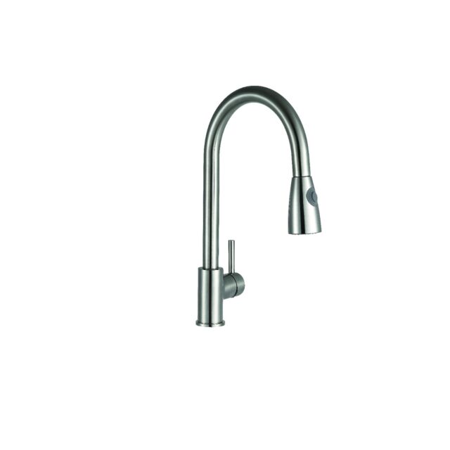 Alt Tag Template: Buy Kartell Kitchen Sink Mixer Tap With Pull Out Spray - Brushed Steel by Kartell for only £90.13 in Kitchen, Kitchen Taps at Main Website Store, Main Website. Shop Now