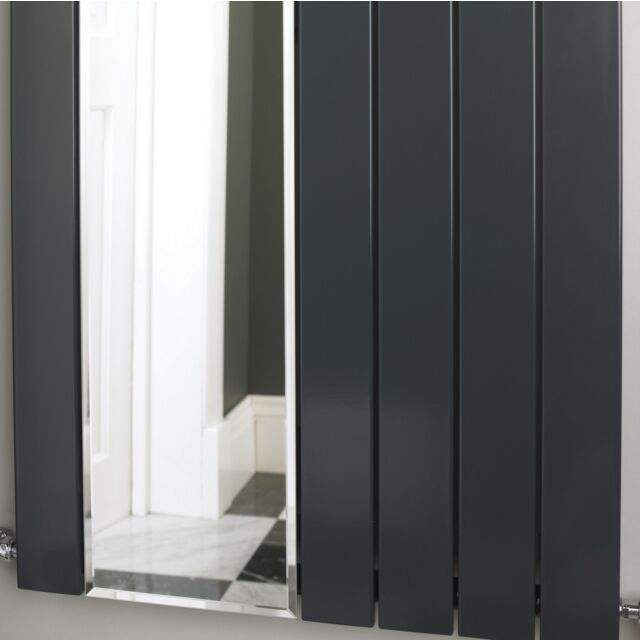 Alt Tag Template: Buy MaxtherM Newport Mirror Steel Anthracite Vertical Designer Radiator 1800mm H x 595mm W Single Panel by MaxtherM for only £591.19 in SALE, MaxtherM, Maxtherm Designer Radiators, Mirror Vertical Designer Radiators at Main Website Store, Main Website. Shop Now