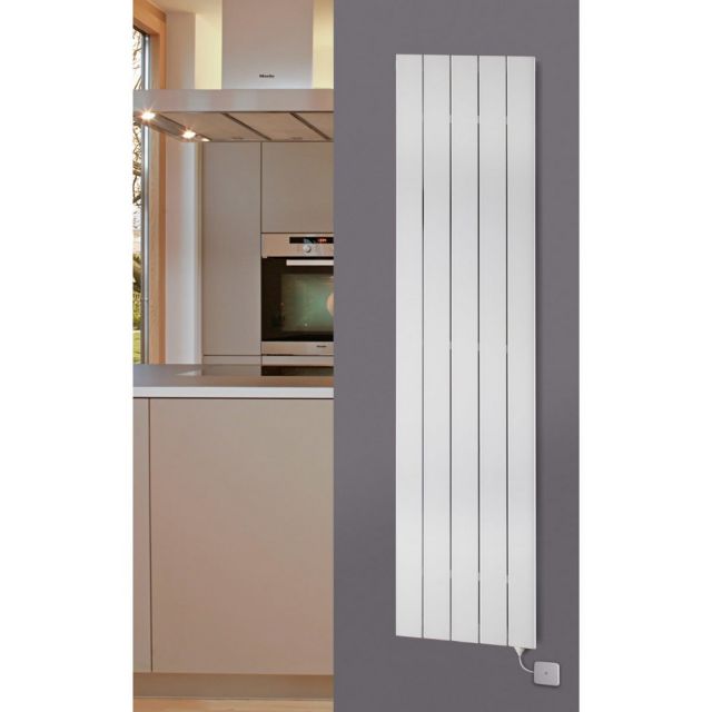 Alt Tag Template: Buy MaxtherM Newport Steel Silver Vertical Designer Radiator by MaxtherM for only £251.38 in View All Radiators, SALE, MaxtherM, Maxtherm Designer Radiators, Silver Vertical Designer Radiators at Main Website Store, Main Website. Shop Now