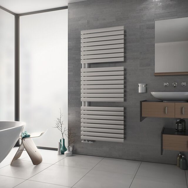 Alt Tag Template: Buy MaxtherM Ledbury Trium Steel White Designer Heated Towel Rail by MaxtherM for only £314.08 in SALE, MaxtherM, Maxtherm Designer Heated Towel Rails, White Designer Heated Towel Rails at Main Website Store, Main Website. Shop Now