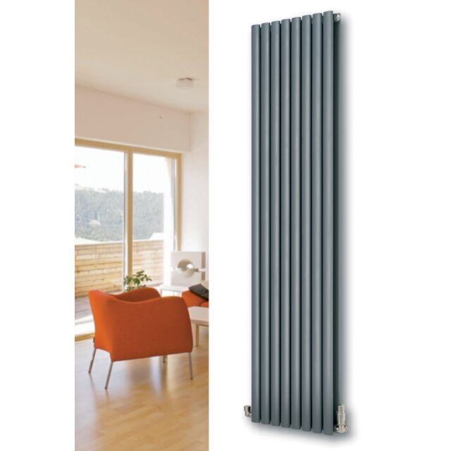 Alt Tag Template: Buy MaxtherM Ledbury Steel Anthracite Vertical Designer Radiator 600mm H x 1164mm W Double Panel by MaxtherM for only £479.11 in MaxtherM, Maxtherm Designer Radiators, 4500 to 5000 BTUs Radiators at Main Website Store, Main Website. Shop Now