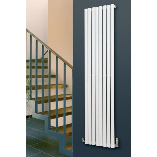 Alt Tag Template: Buy MaxtherM Ledbury Steel White Vertical Designer Radiator by MaxtherM for only £139.18 in View All Radiators, SALE, Cheap Radiators, MaxtherM, Maxtherm Designer Radiators, White Vertical Designer Radiators at Main Website Store, Main Website. Shop Now
