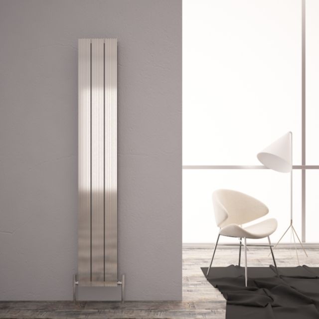 Alt Tag Template: Buy Carisa Monza Aluminium Vertical Designer Radiator 1800mm H x 280mm W Double Panel - Polished Anodized by Carisa for only £320.38 in Aluminium Radiators, Carisa Designer Radiators, 4000 to 4500 BTUs Radiators, Vertical Designer Radiators at Main Website Store, Main Website. Shop Now