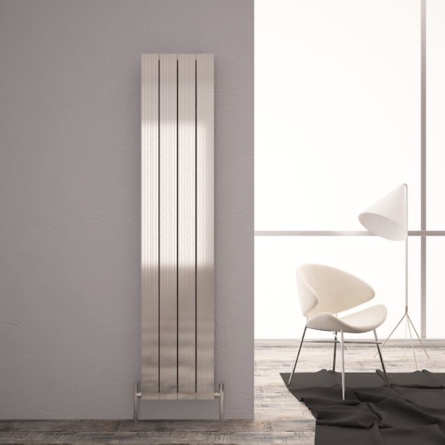 Alt Tag Template: Buy Carisa Monza Aluminium Vertical Designer Radiator 1800mm H x 375mm W Double Panel - Polished Anodized by Carisa for only £418.35 in Aluminium Radiators, Carisa Designer Radiators, 5000 to 5500 BTUs Radiators, Vertical Designer Radiators at Main Website Store, Main Website. Shop Now