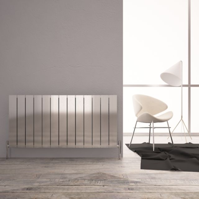 Alt Tag Template: Buy Carisa Monza Aluminium Horizontal Designer Radiator 600mm H x 1230mm W Double Panel - Polished Anodized by Carisa for only £472.90 in Aluminium Radiators, Carisa Designer Radiators, 6000 to 7000 BTUs Radiators at Main Website Store, Main Website. Shop Now