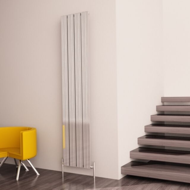 Alt Tag Template: Buy Carisa Monza Aluminium Vertical Designer Radiator 1800mm H x 375mm W Single Panel - Polished Anodized by Carisa for only £310.41 in Aluminium Radiators, Carisa Designer Radiators, 4000 to 4500 BTUs Radiators, Vertical Designer Radiators at Main Website Store, Main Website. Shop Now