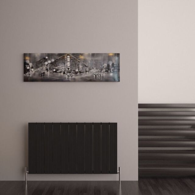 Alt Tag Template: Buy Carisa Monza Aluminium Horizontal Designer Radiator 600mm H x 1040mm W Single Panel - Textured Black by Carisa for only £378.46 in Aluminium Radiators, Carisa Designer Radiators, 4500 to 5000 BTUs Radiators at Main Website Store, Main Website. Shop Now