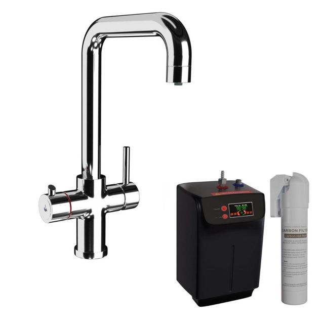 Alt Tag Template: Buy Ellsi 3 in 1 Instant Boiling Hot Water Kitchen Sink Mixer Tap, Chrome Finish by Ellsi for only £324.78 in Kitchen, Kitchen Taps, ELLSI Designer Sinks & Taps, ELLSI Hot Water Taps, Instant boiling water tap at Main Website Store, Main Website. Shop Now