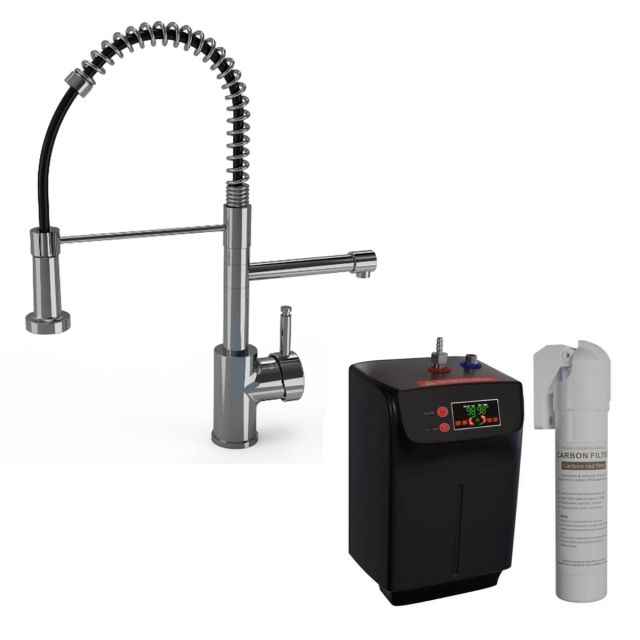 Alt Tag Template: Buy Ellsi Multiuse 3 in 1 Hot Water Kitchen Mixer Tap with Handset, Chrome Finish by Ellsi for only £543.00 in Kitchen, Kitchen Taps, ELLSI Designer Sinks & Taps, ELLSI Hot Water Taps, Instant boiling water tap at Main Website Store, Main Website. Shop Now