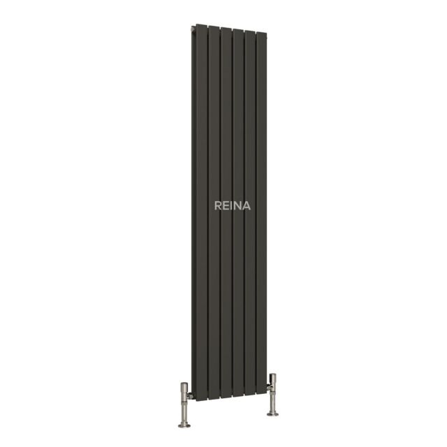 Alt Tag Template: Buy Reina Flat Steel Anthracite Vertical Designer Radiator by Reina for only £104.09 in View All Radiators, SALE, Cheap Radiators, Designer Radiators, Reina Designer Radiators, Reina Designer Radiators, Anthracite Vertical Designer Radiators at Main Website Store, Main Website. Shop Now
