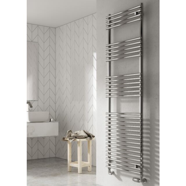 Alt Tag Template: Buy Reina Pavia Steel Chrome Designer Heated Towel Rail by Reina for only £148.62 in Towel Rails, SALE, Chrome Designer Heated Towel Rails, Reina Heated Towel Rails at Main Website Store, Main Website. Shop Now