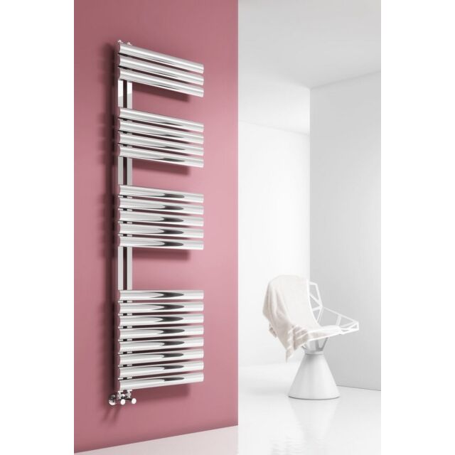 Alt Tag Template: Buy Reina Scalo Brushed Stainless Steel Designer Heated Towel Rail 826mm H x 500mm W Central Heating by Reina for only £325.87 in 0 to 1500 BTUs Towel Rail at Main Website Store, Main Website. Shop Now