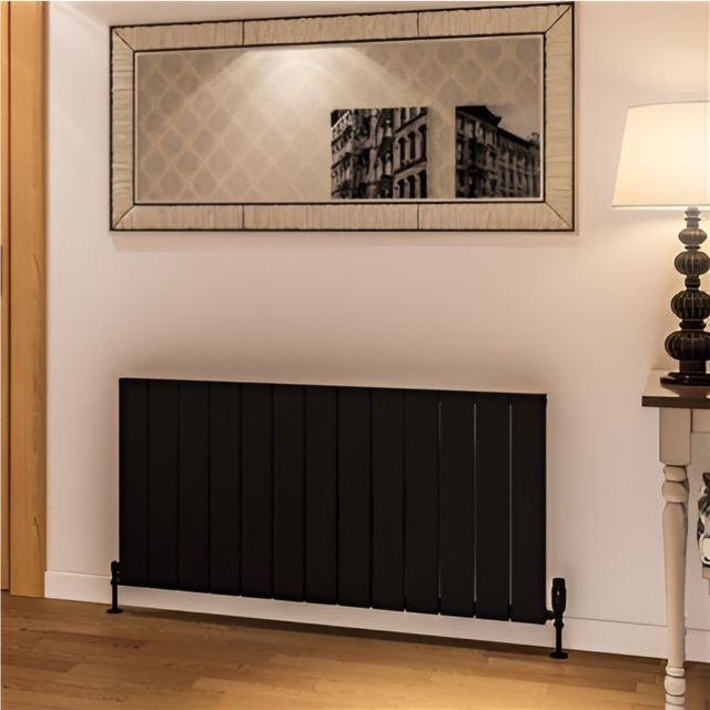 Alt Tag Template: Buy Eastbrook Rosano Matt Black Aluminium Horizontal Designer Radiator 600mm H x 470mm W Central Heating by Eastbrook for only £269.50 in Radiators, Aluminium Radiators, Eastbrook Co., Horizontal Designer Radiators, 0 to 1500 BTUs Radiators, Aluminium Horizontal Designer Radiators at Main Website Store, Main Website. Shop Now